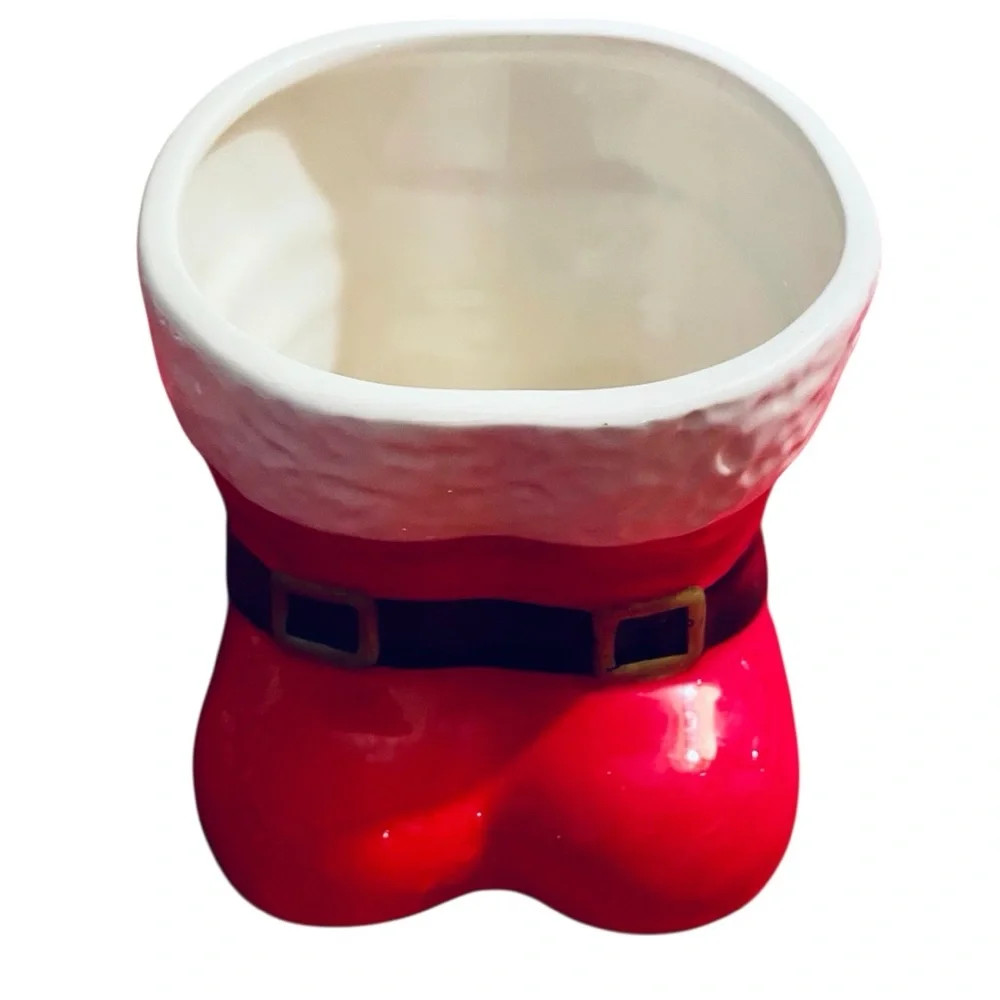 Santa’s Red Boots with black/gold buckles Planter Flower Pot By Pro Plants